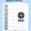Farm Fence, 4Ft X 164Ft Heavy Cattle Fence, Galvanized Wire Fencing, Metal Fence Rolls for Hogs, Sheep, Goats, Deer, Dogs and Chicken, Yard Garden - 3 of 4