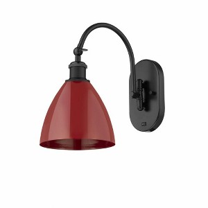 Plymouth Dome - 1 Light Wall Sconce In Industrial Style-13.25 Inches Tall and 7.5 Inches Wide - 1 of 1