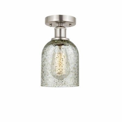 Caledonia - 1 Light Semi-Flush Mount In Industrial Style-9.75 Inches Tall and 5 Inches Wide