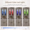 Corner Cabinet with LED Light, Tall Storage Cabinet with Glass Doors - 4 of 4