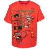 Power Rangers Green Ranger Red Ranger Blue Ranger T-Shirt and Mesh Shorts Outfit Set Toddler to Big Kid - 4 of 4