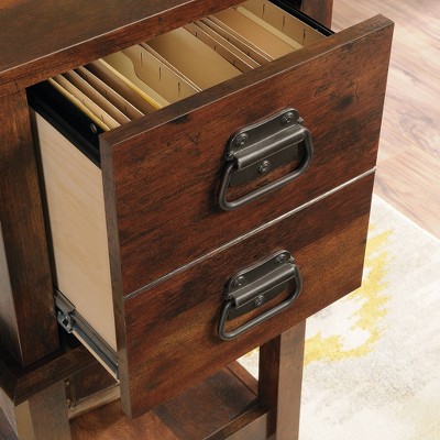 Curado Cherry Spacious Home Office Desk with File Storage