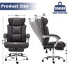Rbied Ergonomic Office Chair Home Desk Chair with Retractable Footrest and Adjustable Backrest, Reclining Office Chair with Linkage Armrest - 4 of 4