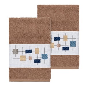 Linum Home Textiles 100% Turkish Cotton KHLOE Embellished Towel Set - 1 of 2