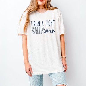Simply Sage Market I Run A Tight Shipwreck Short Sleeve Tee - 1 of 4