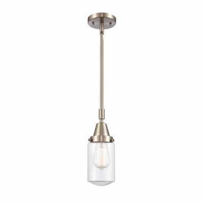 Dover - 1 Light Stem Hung Mini Pendant In Traditional Style-11.38 Inches Tall and 4.5 Inches Wide