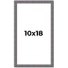 PosterPalooza | Textured Grey Picture Frame - UV Acrylic, Foam Board Backing, Hanging Hardware - 2 of 4