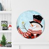 Dapper Snowman II Circular Wood Dècor - 2 of 2