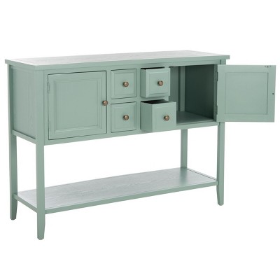 Aqua Smoke Transitional 46'' Oak Sideboard with Storage