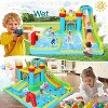 HOMDOX 154 x 150 x 79'' Large Kids Inflatable Bounce House with Blower, Double Slide Inflatable Bounce Houses with Climbing Wall and Pool, Age 3-12 - 2 of 4