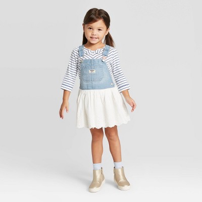 oshkosh denim tulle dress