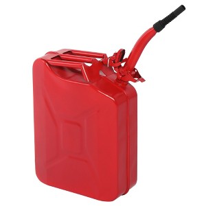 NAYSAYE 5L/10L/20L Gas Can Standard Cold-rolled Plate Petrol Diesel Can with Oil Pipe and Three Handles for Car Fuel Storage and Outdoor Use - 1 of 4