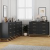 Dresser for Bedroom, Black Dresser with 8 Drawers, Dressers & Chests of Drawers, Metal Handle - 3 of 4
