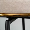 Resenkos Counter Bar Stools, Counter Stool,Set of 2 Beige Swivel Bar Stools with Elegant Metal Back Accents for Kitchen, Bar - 2 of 4