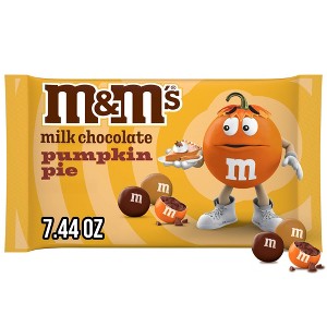 M&M's Halloween Milk Chocolate Pumpkin Pie Candy - 7.44oz - 1 of 4