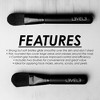 Level 3 Facial Mask Application Brushes Set - Black Cosmetic Brush for Facial Mask, Scrub and Serum - 2 of 3