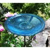 Achla Designs 39" Reflective Crackle Glass Birdbath Bowl with Stake - 3 of 3