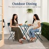 Best Choice Products 3-Piece Small Bistro Set, Folding Patio Furniture Set of 2 Chairs and Table - 3 of 4