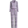 Lands' End Women's Flannel 2 Piece Pajama Set - Long Sleeve Shirt and Pants - 3 of 3