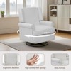Swivel Rocker Chair, 360° Rocking Glider Recliner Chairs, Manual Nursery Glider with Soft Upholstered Seat & Backrest - 4 of 4