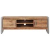 vidaXL TV Cabinet Natural Mango Wood Rough Mango Wood, Iron - 2 of 2