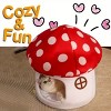 Racxily Comfortable Mushroom Cat House - Warm pet bed for all seasons, semi-enclosed, classic style, easy assembly - 4 of 4