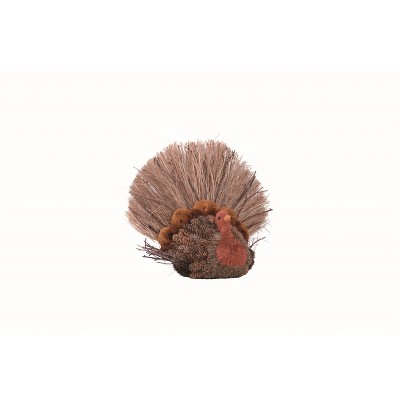 Transpac Foam 14 in. Brown Harvest Plumed Turkey