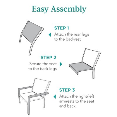 Set of 2 Blue Metal Armchairs with Wooden Armrests