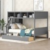 Twin over Full Bunk Bed with Shelves, Storage Staircase and 2 Drawers 4N - ModernLuxe - 2 of 4