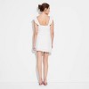Women's Ruffle Sleeve Eyelet Mini A-Line Dress - Wild Fable™ - 3 of 3