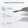 Tencel Waterproof Quilted Mattress Protector - Cooling Cover with Elastic Straps - 4 of 4