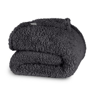 Cozy Faux Shearling Bed Blanket by Bare Home