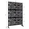 PAGED Leaf-Shaped Patio Privacy Screen, Fence Privacy Screen, Outdoor Privacy Screen Freestanding for Lawn Garden Deck Balcony Patio - 3 of 4