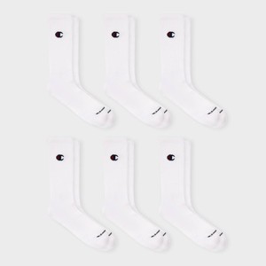 Champion Iconic Essentials Men's 6pk Cushion Crew Socks - 6-12 - 1 of 4