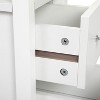 Infurnic Utility Storage Cabinets Modern Sturdy Wood Structure, Convenient for Living Room, White, 11.75"*23.75"*24" - 4 of 4