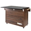 Rolling Kitchen Island With Trash Can And Storage Cabinet,Kitchen Cart With Adjustable Shelf,Spice Rack,Towel Rack And Drawer -Maison Boucle - 4 of 4