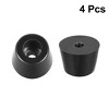 Unique Bargains Rubber Durable Anti-Slip Furniture Feet Bumpers Pads 4 Pcs - 4 of 4
