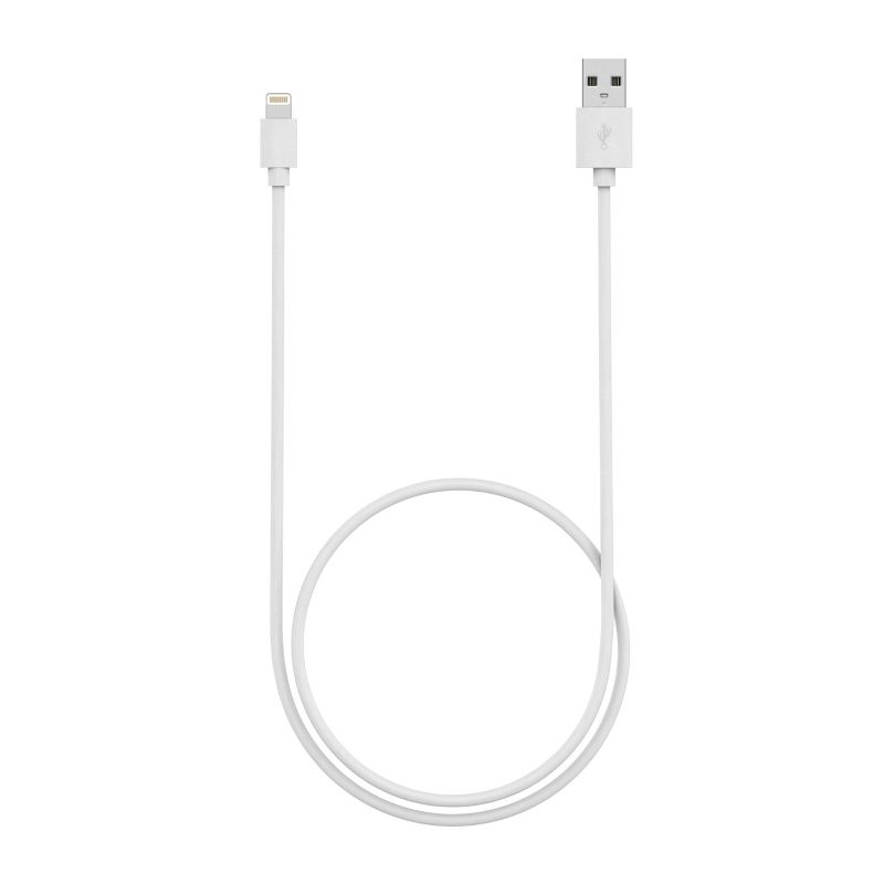 Just Wireless TPU Lightning to USB-A Cable- White, 4 of 13