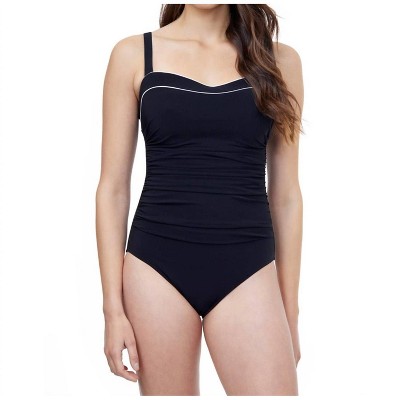 Women's Underwire D-Cup Wide Strap One Piece Swimsuit - Profile By Gottex