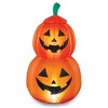 Collections Etc 6-Foot Animated Ghost in Jack-O'-Lanterns Halloween Outdoor Inflatable 33 X 33 X 71 Orange - 3 of 3