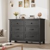 6 Dresser for Bedroom, 47" Wide Drawer Dresser with Storage Freestanding, Wooden Closet Storage Chest - 4 of 4