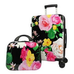 World Traveler Seasons 2-Piece Hardside Carry-On Spinner Luggage Set - 1 of 4
