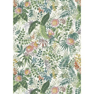 Tempaper & Co. 108"x78" Beverly Floral Fern Peel and Stick Wall Mural Green - 1 of 4