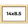 PosterPalooza | Photo Size Simple Gold Picture Frame - UV Acrylic, Foam Board Backing, Hanging Hardware - 2 of 4