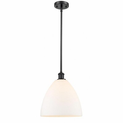 Bristol Glass - 1 Light Mini Pendant In Industrial Style-12.75 Inches Tall and 12 Inches Wide