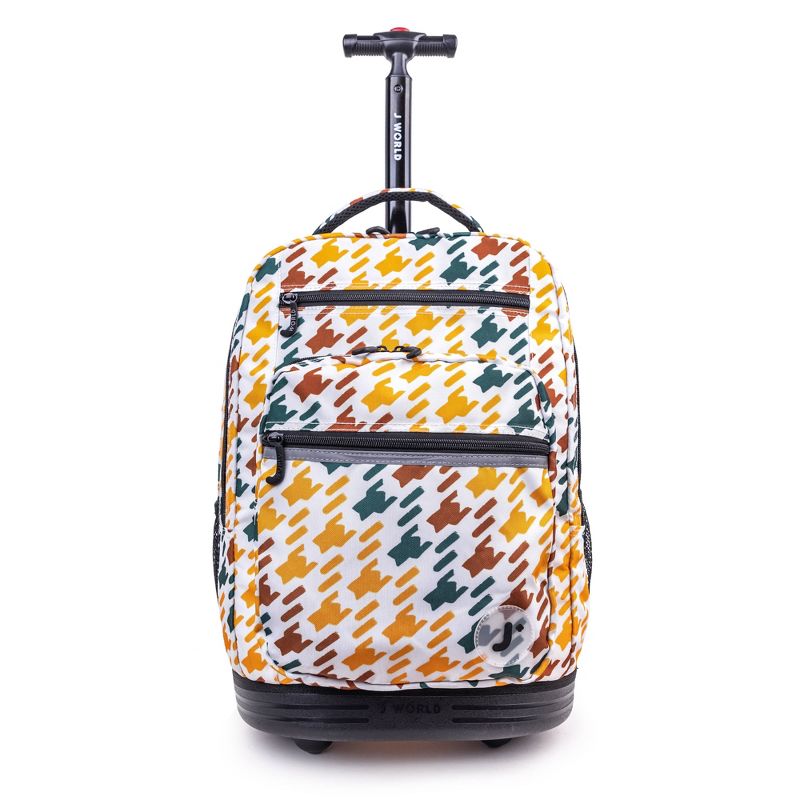 JWorld Sundance 20&#34; Laptop Rolling Backpack - Vivid Tweed: Unisex, Wheeled Travel & School Bag with Padded Sleeve, 1 of 8