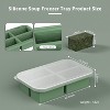 Silicone Freezer Trays with Lid, Easy-Release Reusable Soup Containers for Freezing Broths, Sauces, and Leftovers - 2 of 4