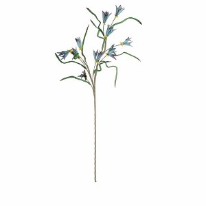 Purple Bloom Stem – 43"H Artificial Flower with Bendable Petals, EVA Foam & Wire Construction (Set of 6) by Kalalou - 1 of 4