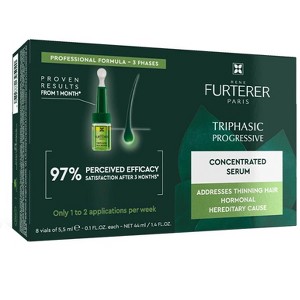 Rene Furterer Triphasic Progressive Anti-Hair Loss Treatment, 8 vials x 0.18 oz - 1 of 4