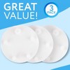 Impresa 3 Pack Replacement compatible with American Standard 7381424-100.0070A Vormax Toilet Tank Silicone Flapper Seal Gasket 3 - 2 of 4